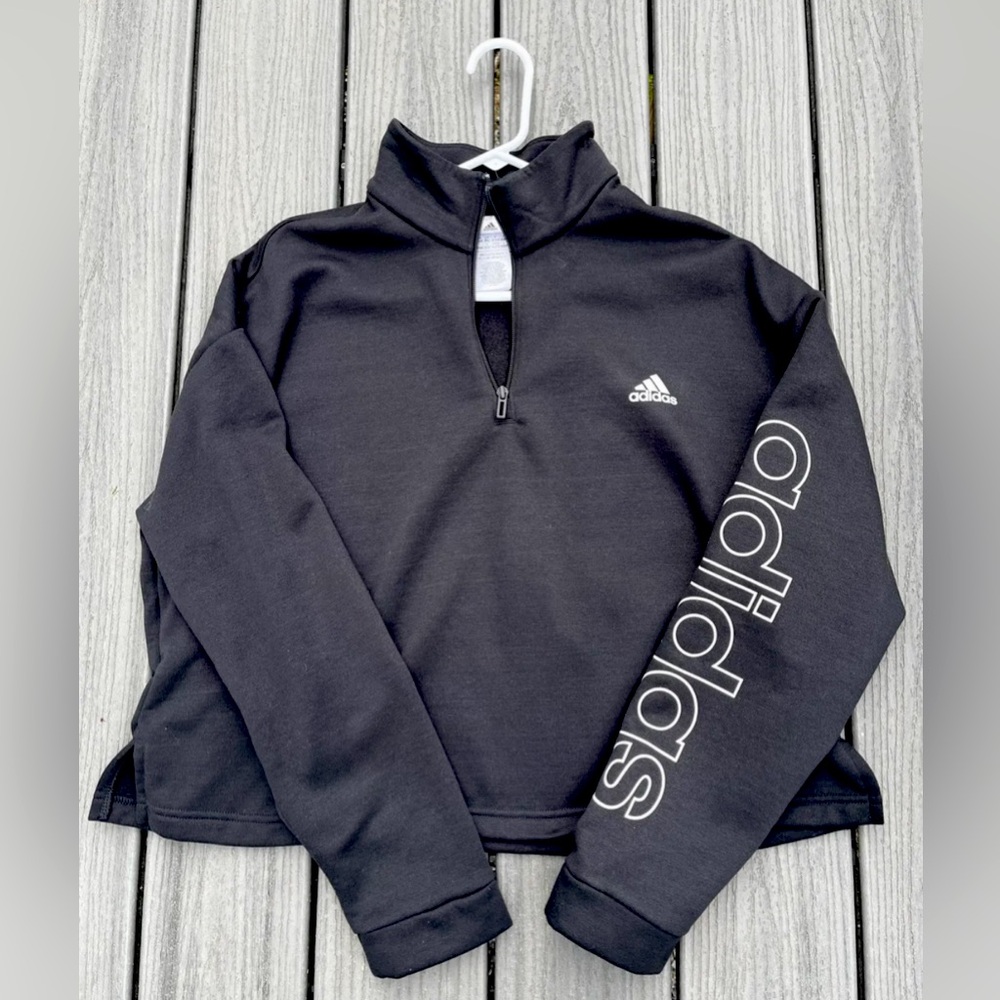 Adidas Oversized Cropped Quarter Zip